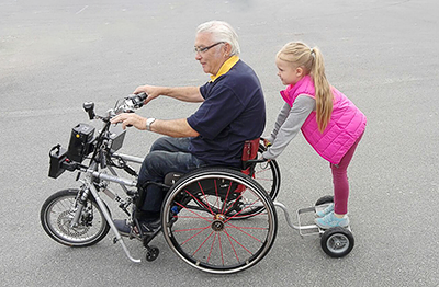 Träger für Rollstuhl, E-Rollstuhl, E-Shopper Transportsysteme Heckträger